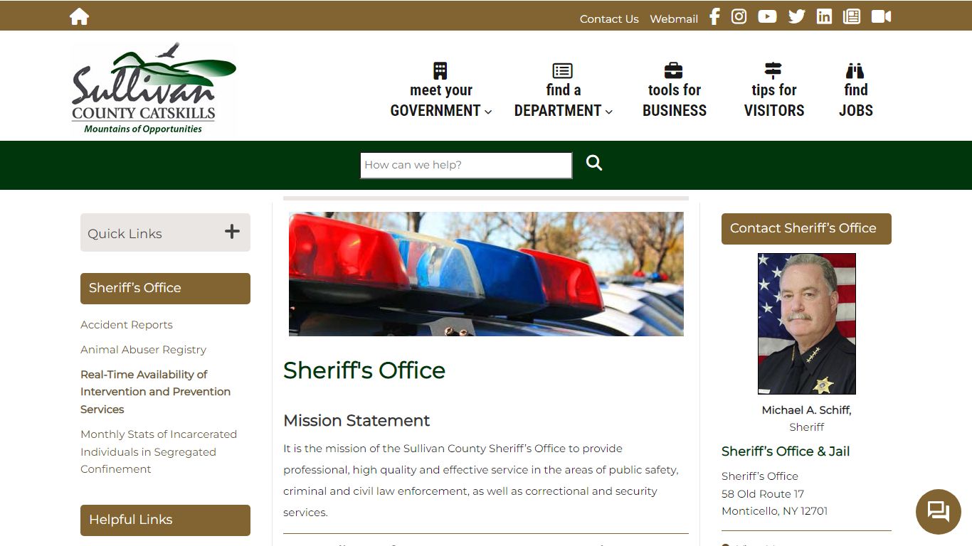 Sheriff's Office | Sullivan County NY